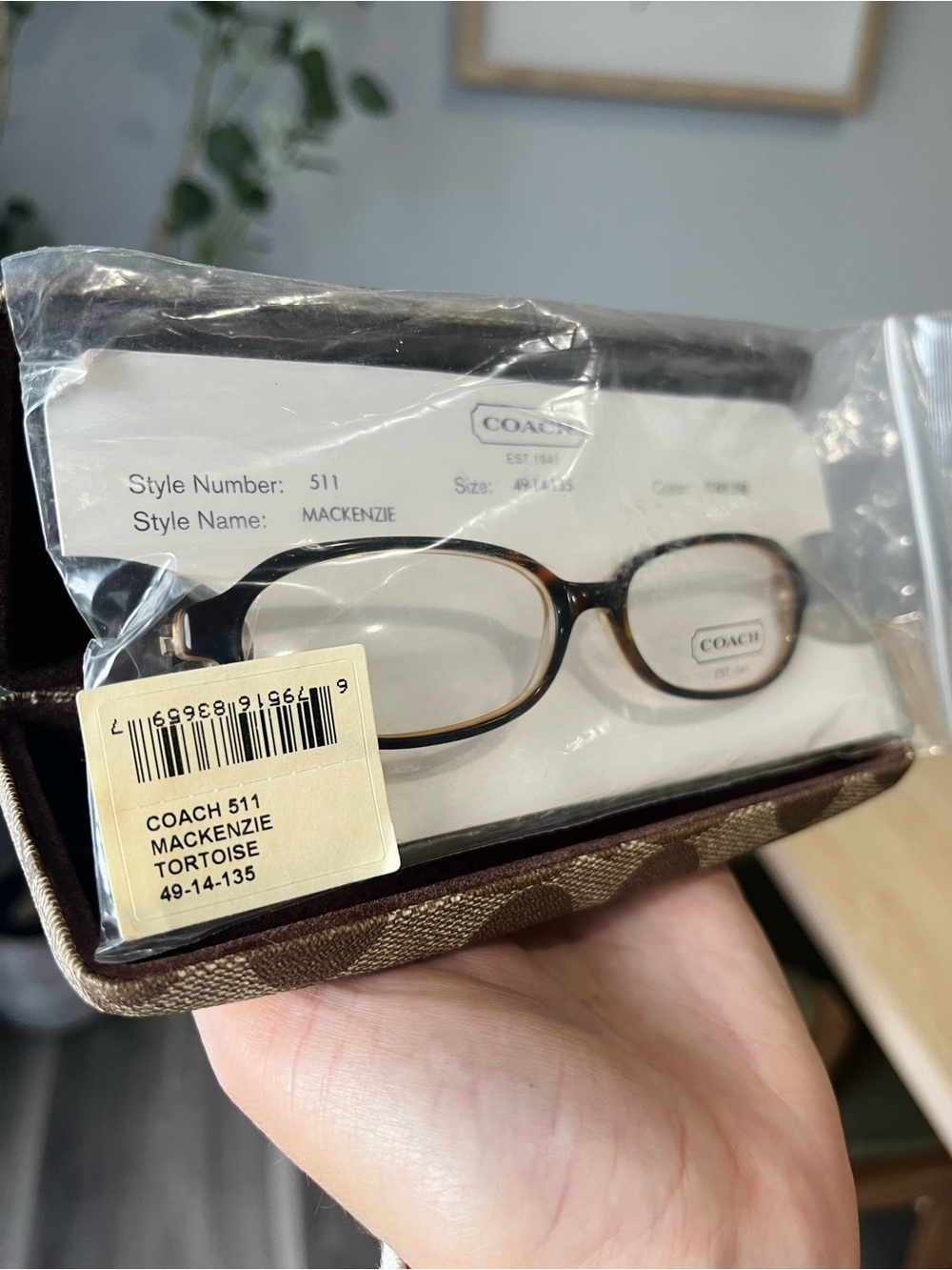 2003 Coach Mackenzie Tortoise Shell Eyeglasses